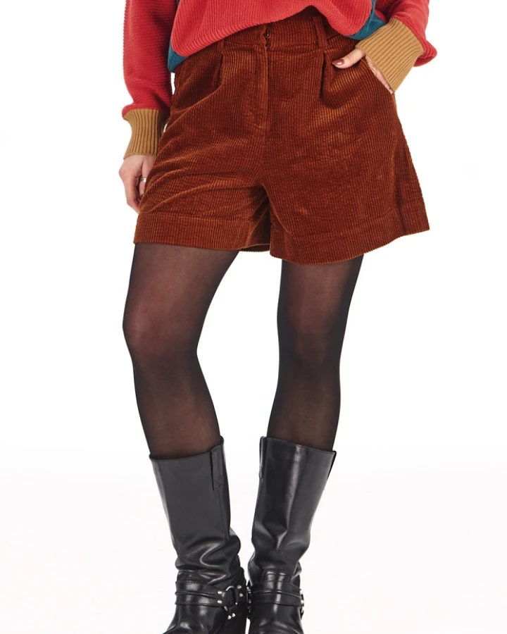 KOMODO Damen vegan Shorts Lima Chestnut