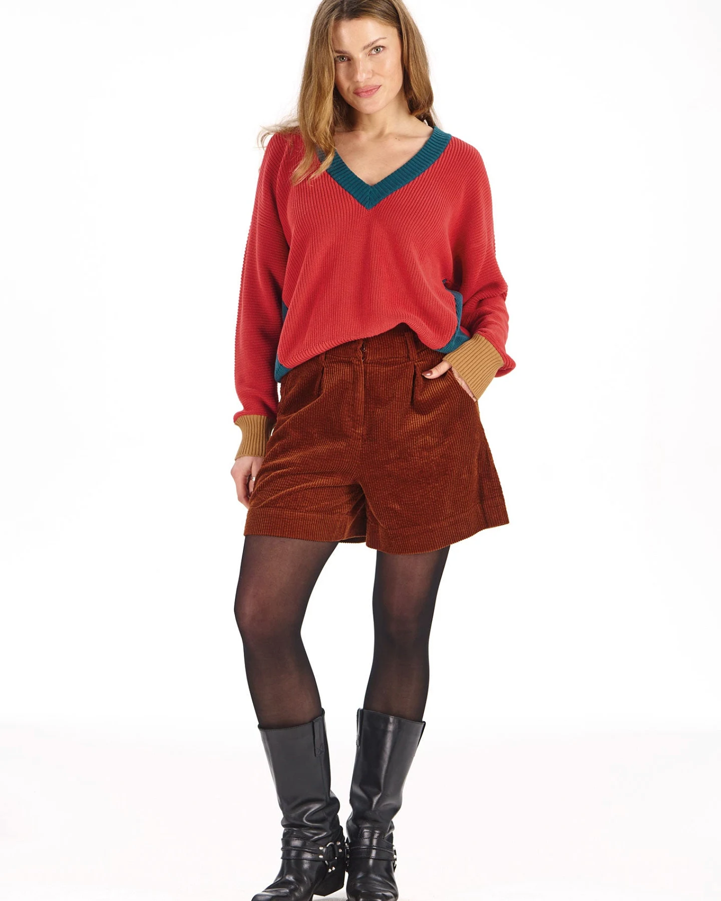 KOMODO Damen vegan Shorts Lima Chestnut – Ansicht 2