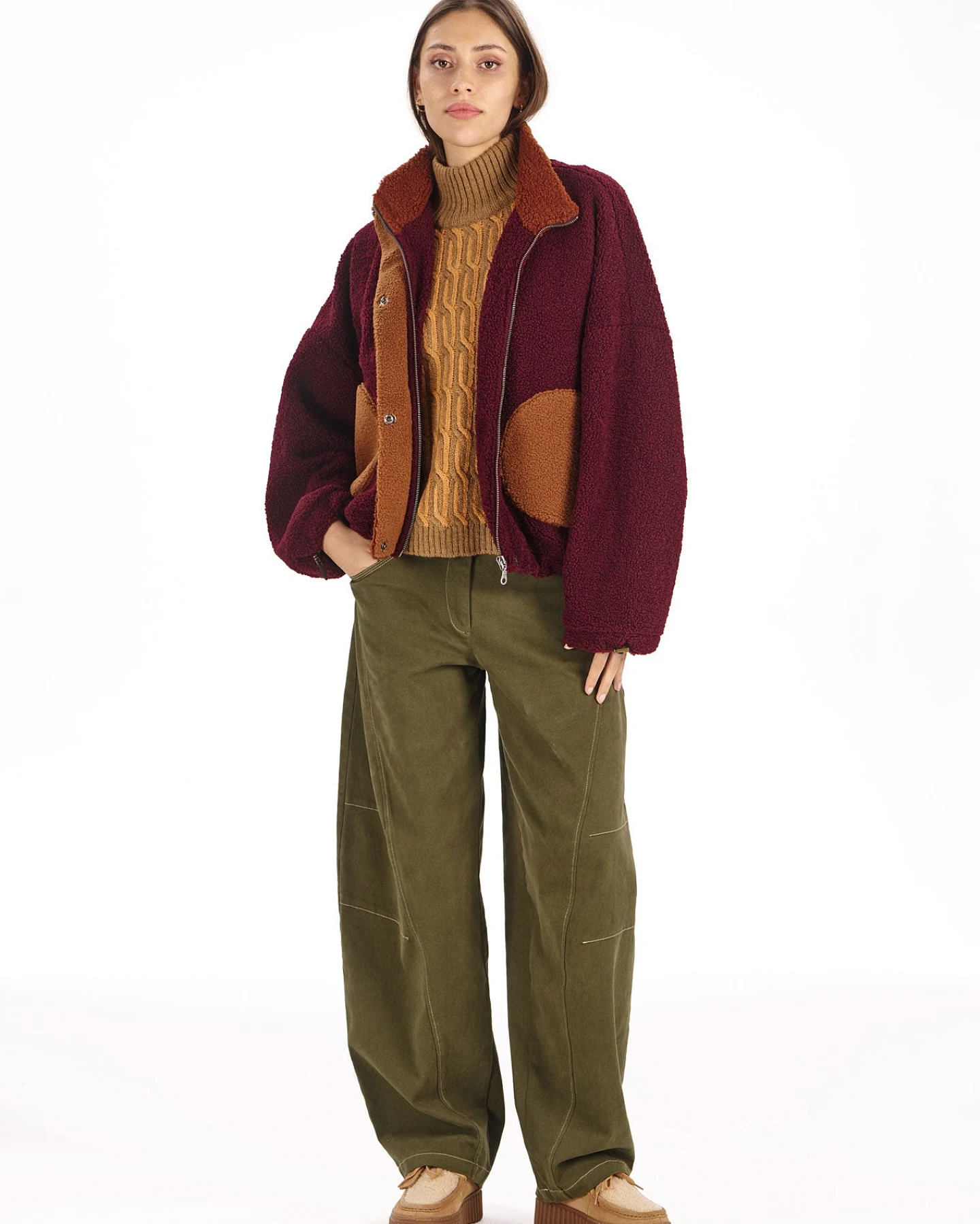 KOMODO Damen vegan Jacke Lydia Weinrot – Ansicht 2
