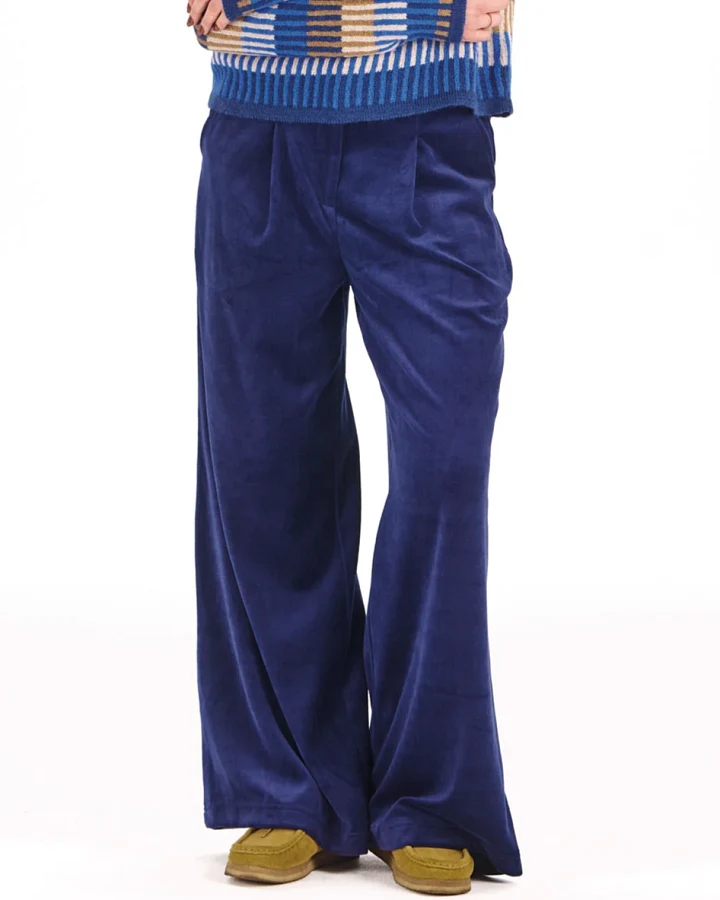 KOMODO Damen vegan Samthose Sofia Navy
