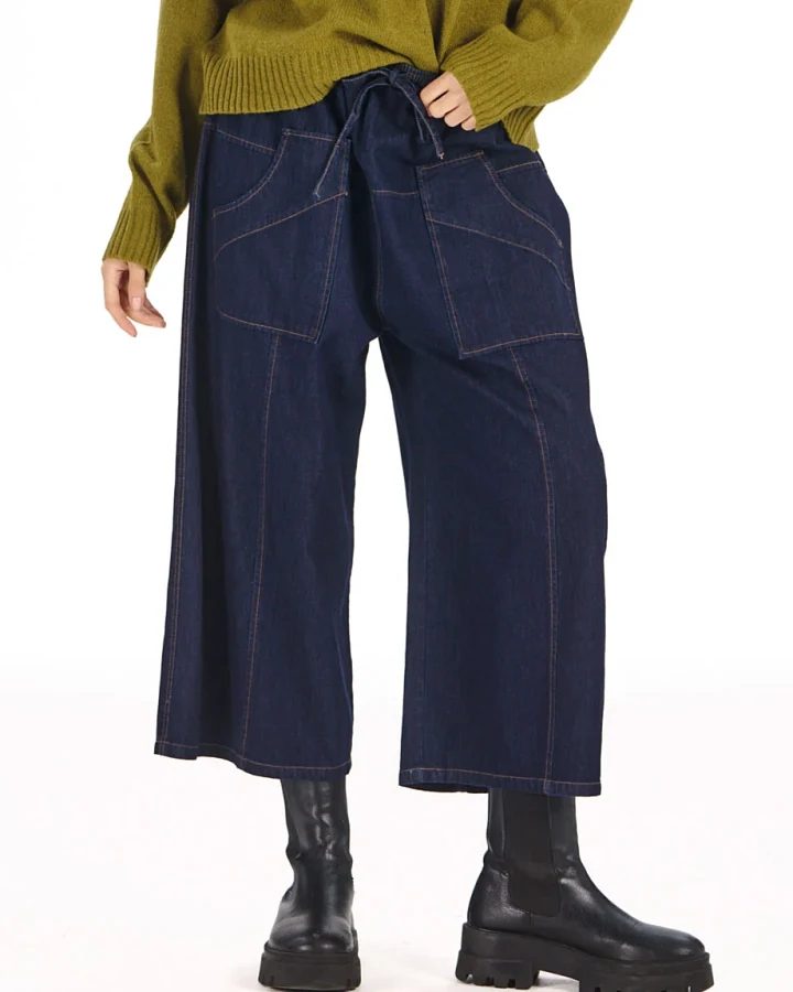 KOMODO Damen vegan Jeans Cleo Dunkelblau