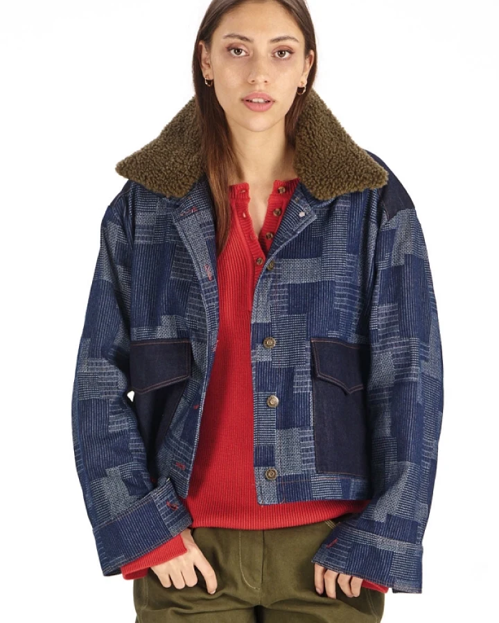 KOMODO Damen vegan Jacke Raffie Artisanal Denim