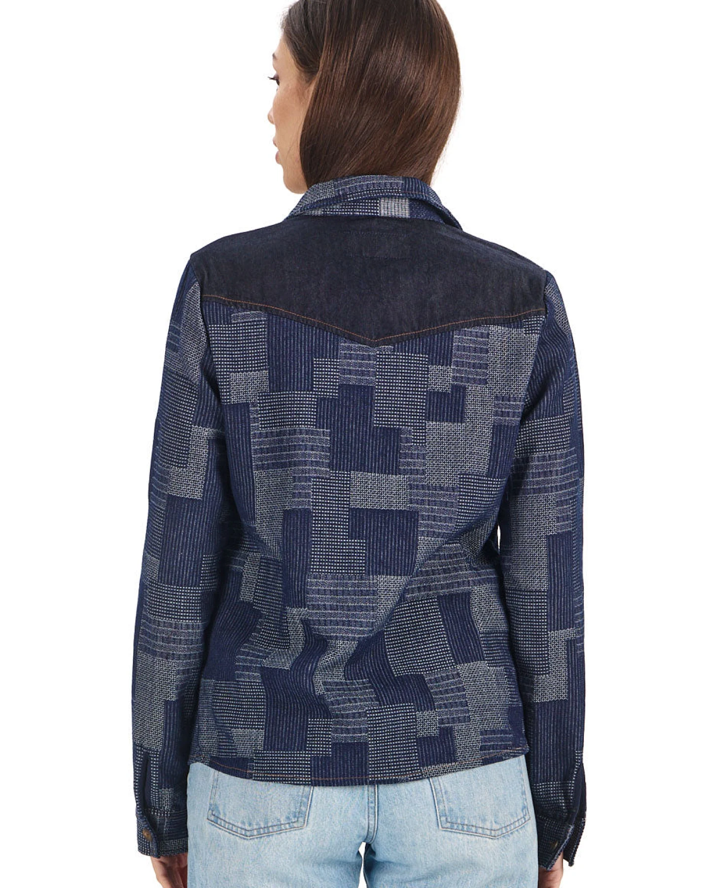 KOMODO Damen vegan Overshirt Stella Denim Blau – Ansicht 2