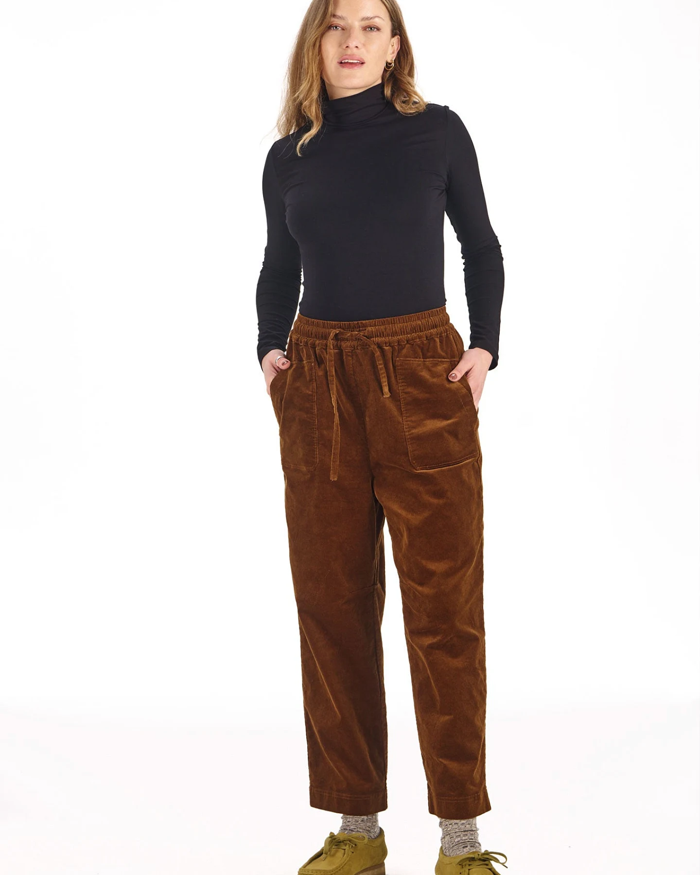 KOMODO Damen vegan Cordhose Dream Kastanienbraun – Ansicht 2