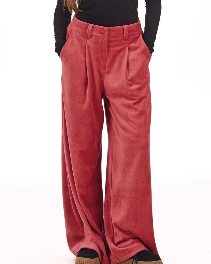 KOMODO Damen vegan Samthose Sofia Rosa