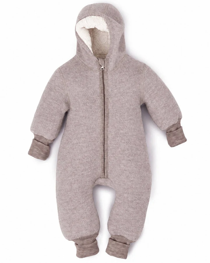 Halfen Strickerei - Walk-Overall mit Bündchen greige
