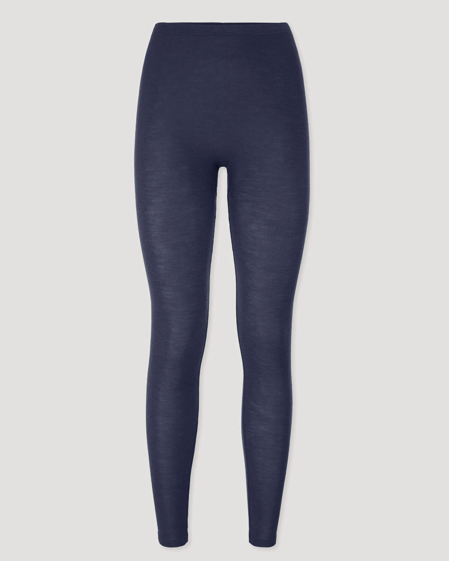 hessnatur Damen Leggings Regular Cut PURE FUNCTION aus Bio-Merinowolle mit Seide - blau - Größe 46 – Ansicht 3