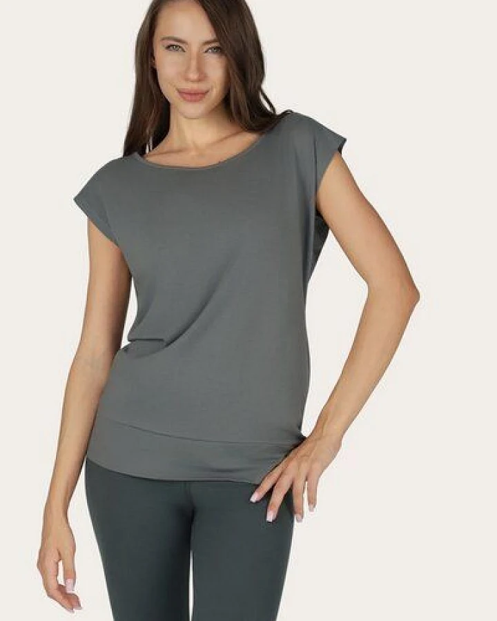Produktseite: Urban Goddess Lockeres Asana-Yoga-Shirt