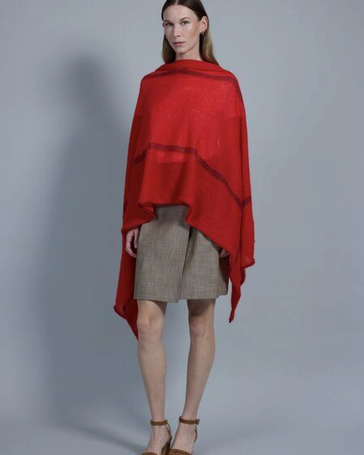 Susan's Fashion roter Mohairschal Theresa – Ansicht 2