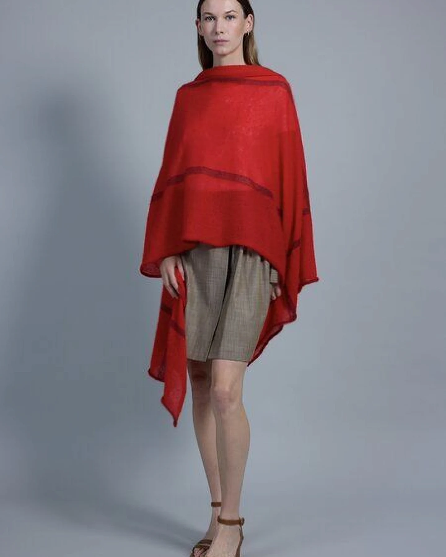 Susan's Fashion roter Mohairschal Theresa – Ansicht 3