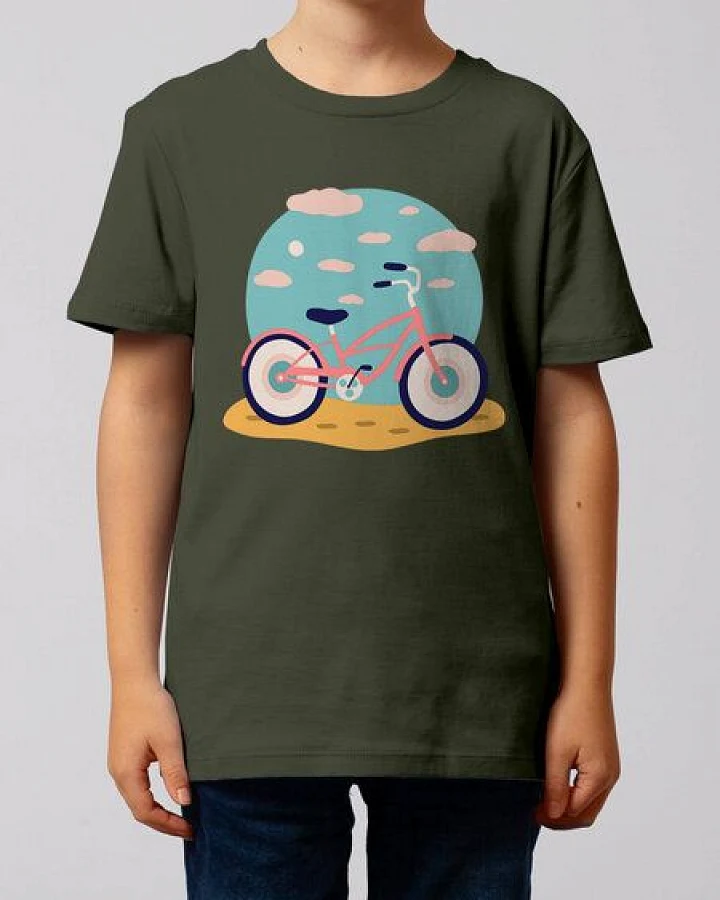 watabout.kids T-Shirt Kinder Fahrrad am Strand