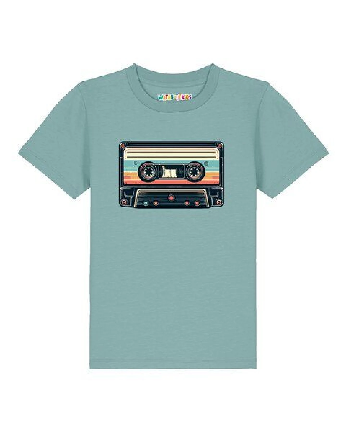watabout.kids T-Shirt Kinder Retro Kassette – Ansicht 2