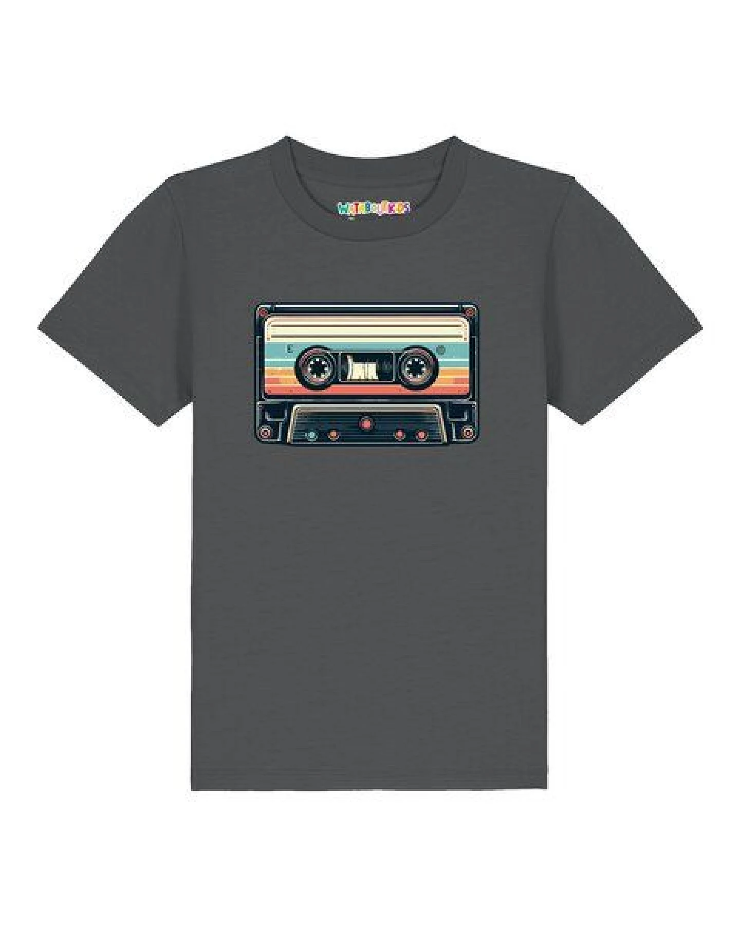watabout.kids T-Shirt Kinder Retro Kassette – Ansicht 2