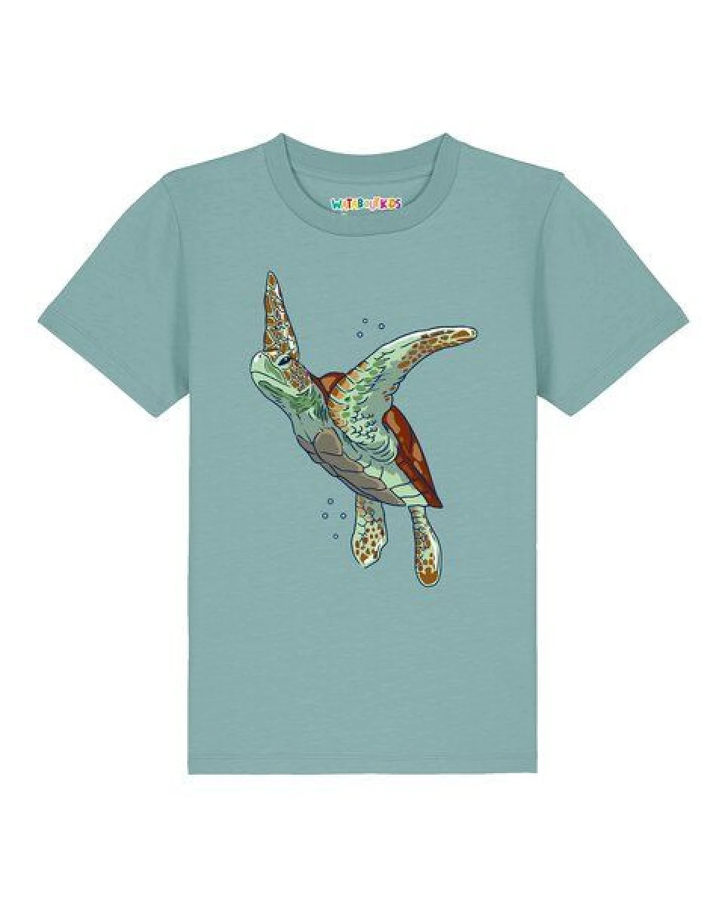 watabout.kids T-Shirt Kinder Schildkröte Watercolor – Ansicht 2