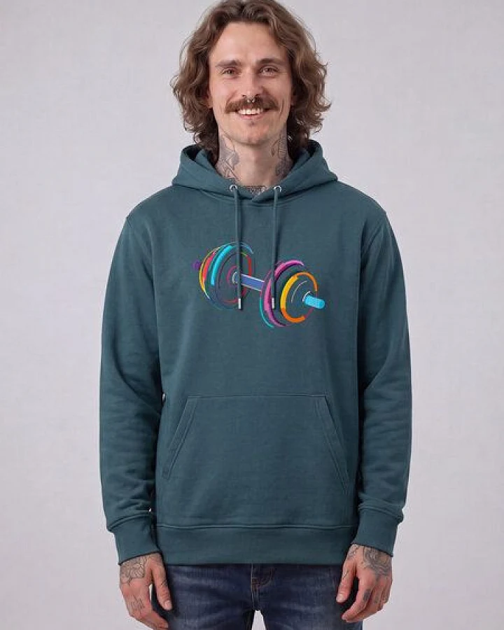 Produktseite: watapparel Hoodie Unisex 80s Hantel