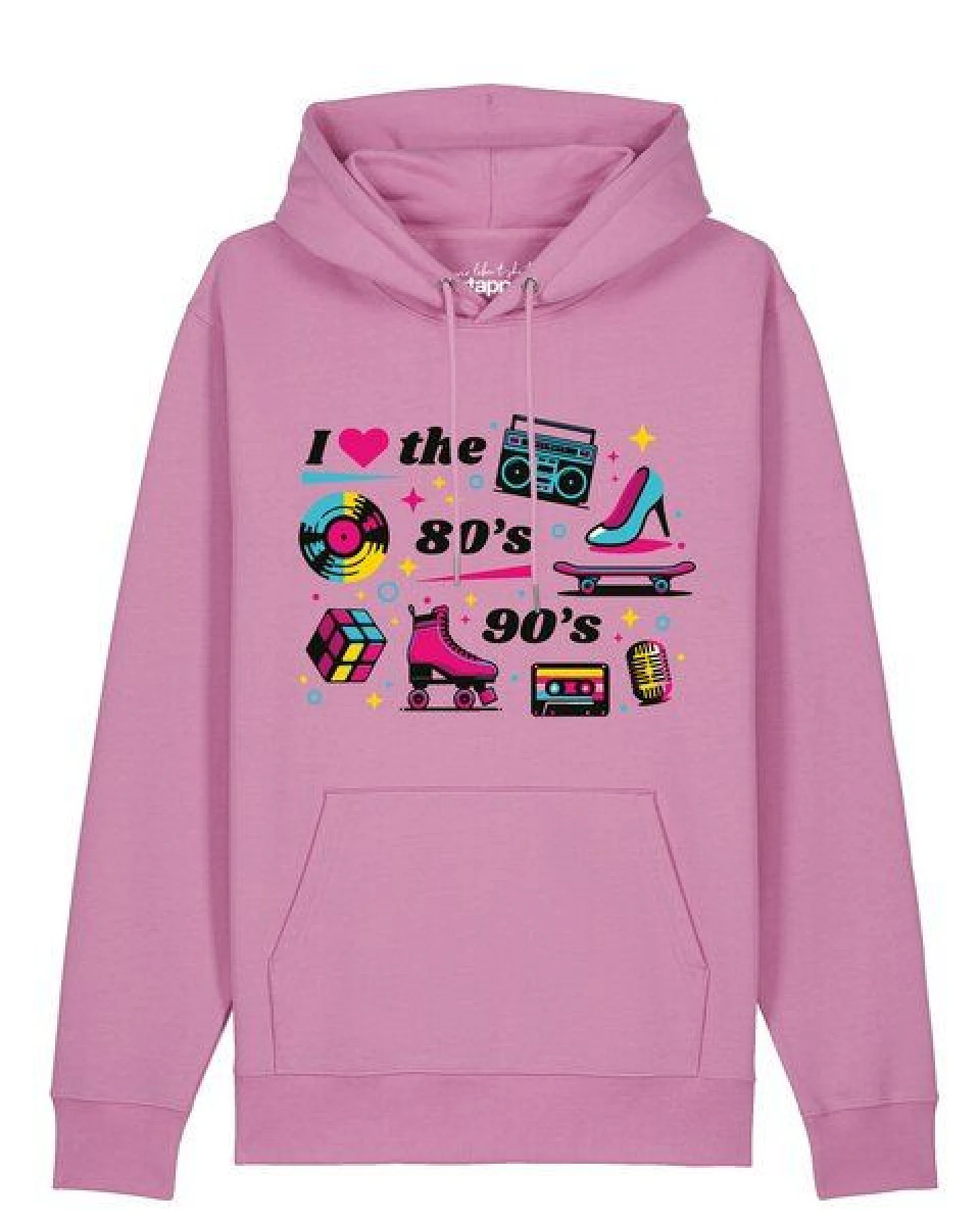 watapparel Hoodie Unisex 80s Love – Ansicht 2