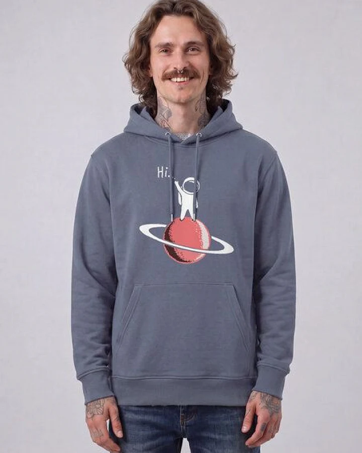 watapparel Hoodie Unisex Astronaut says Hi