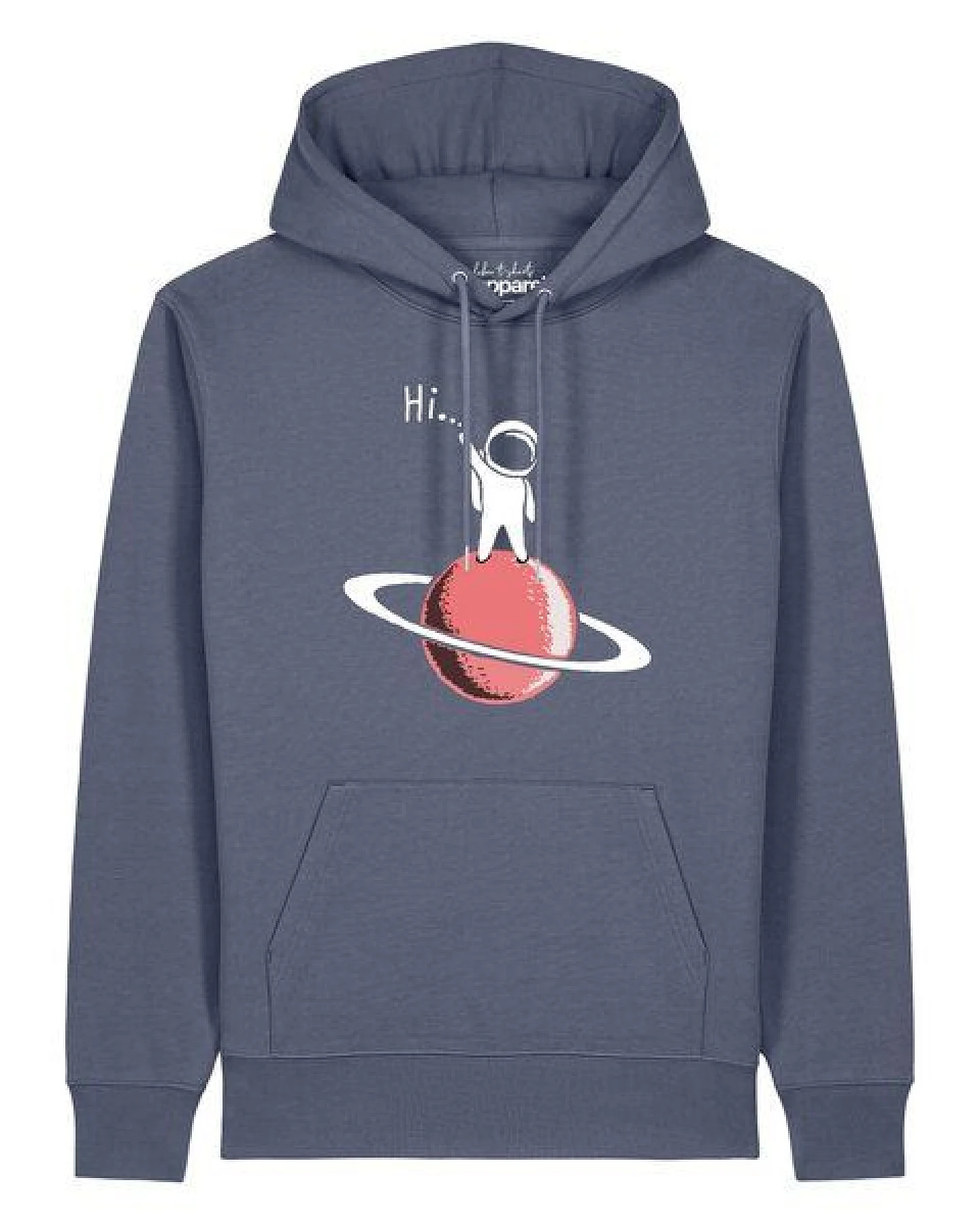 watapparel Hoodie Unisex Astronaut says Hi – Ansicht 2
