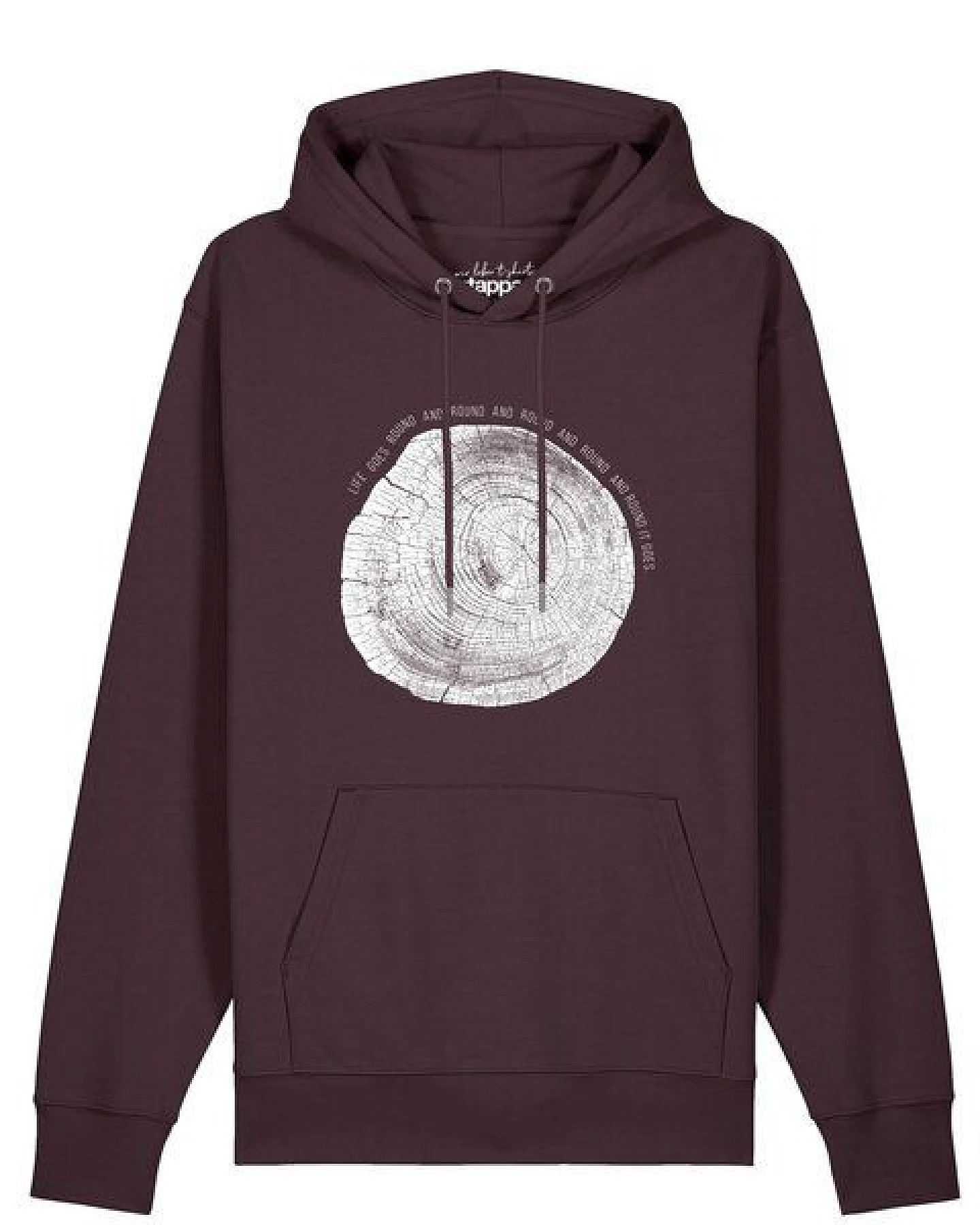 watapparel Hoodie Unisex Baumscheibe – Ansicht 2