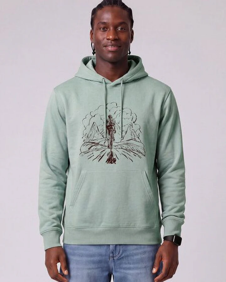watapparel Hoodie Unisex Berge und Mountainbike