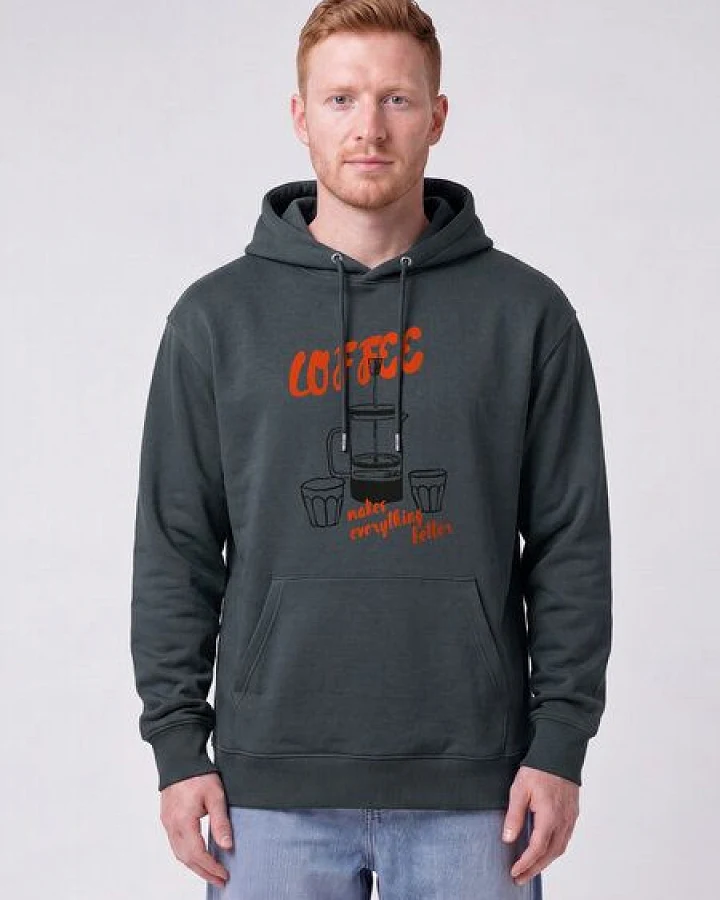 watapparel Hoodie Unisex Coffee makes everything better