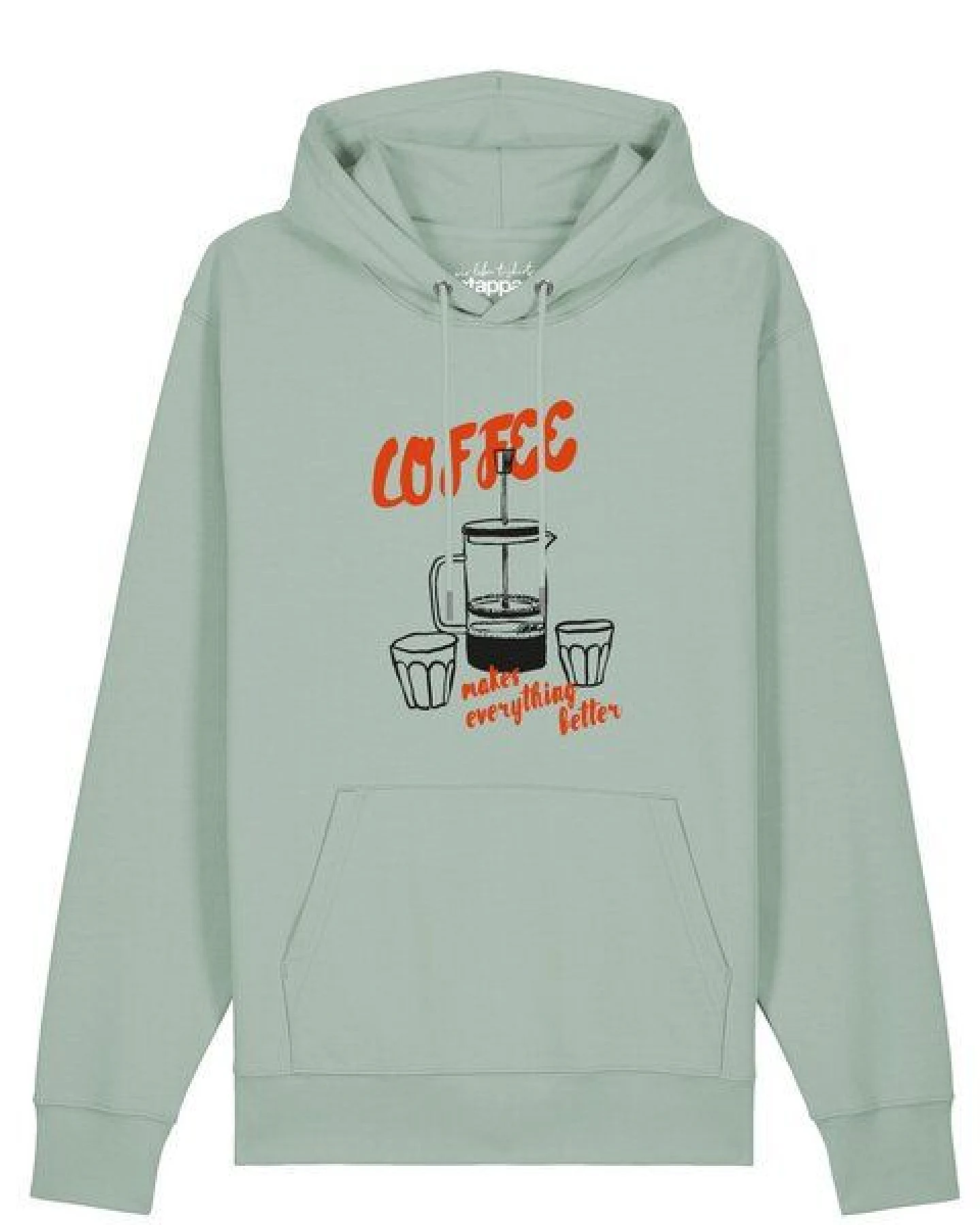 watapparel Hoodie Unisex Coffee makes everything better – Ansicht 2