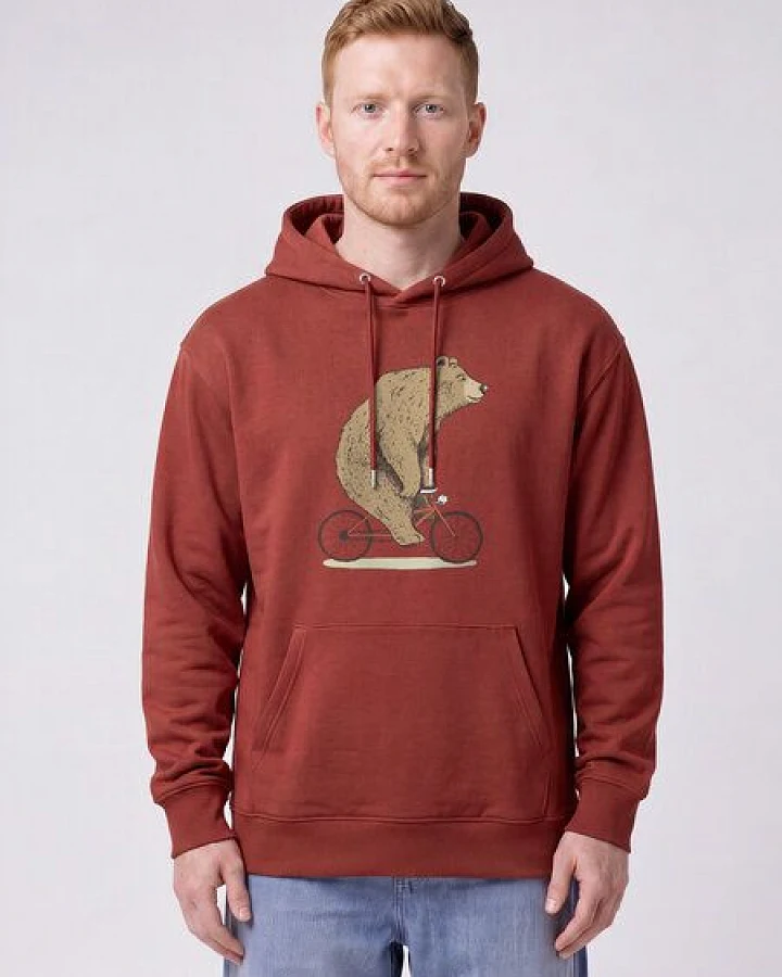 watapparel Hoodie Unisex Fahrradbär