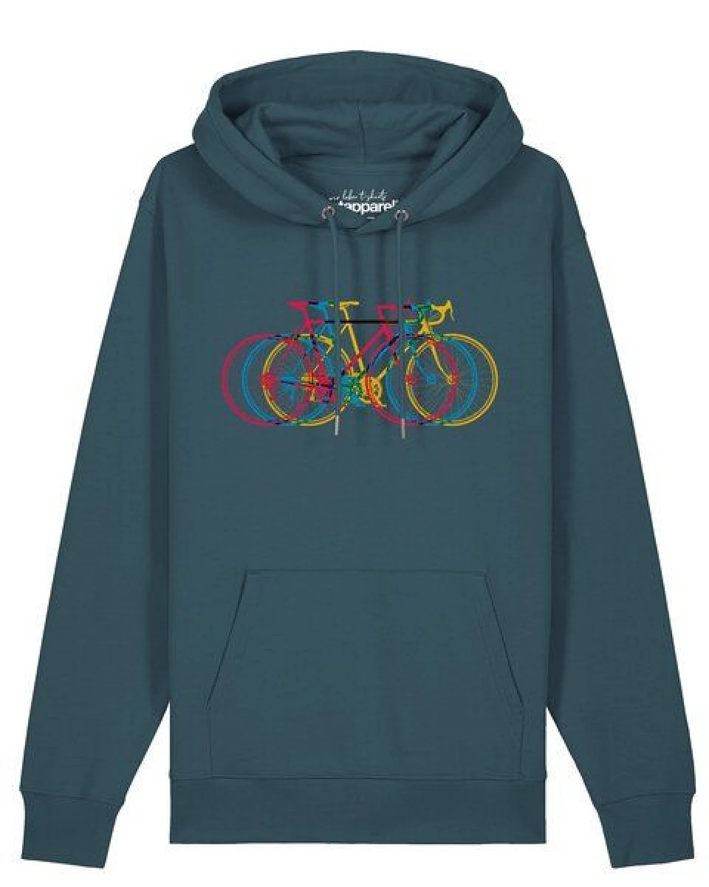 watapparel Hoodie Unisex Fahrräder – Ansicht 2
