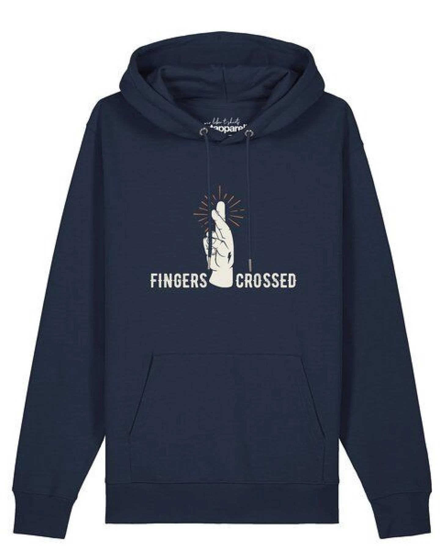 watapparel Hoodie Unisex Fingers crossed – Ansicht 2