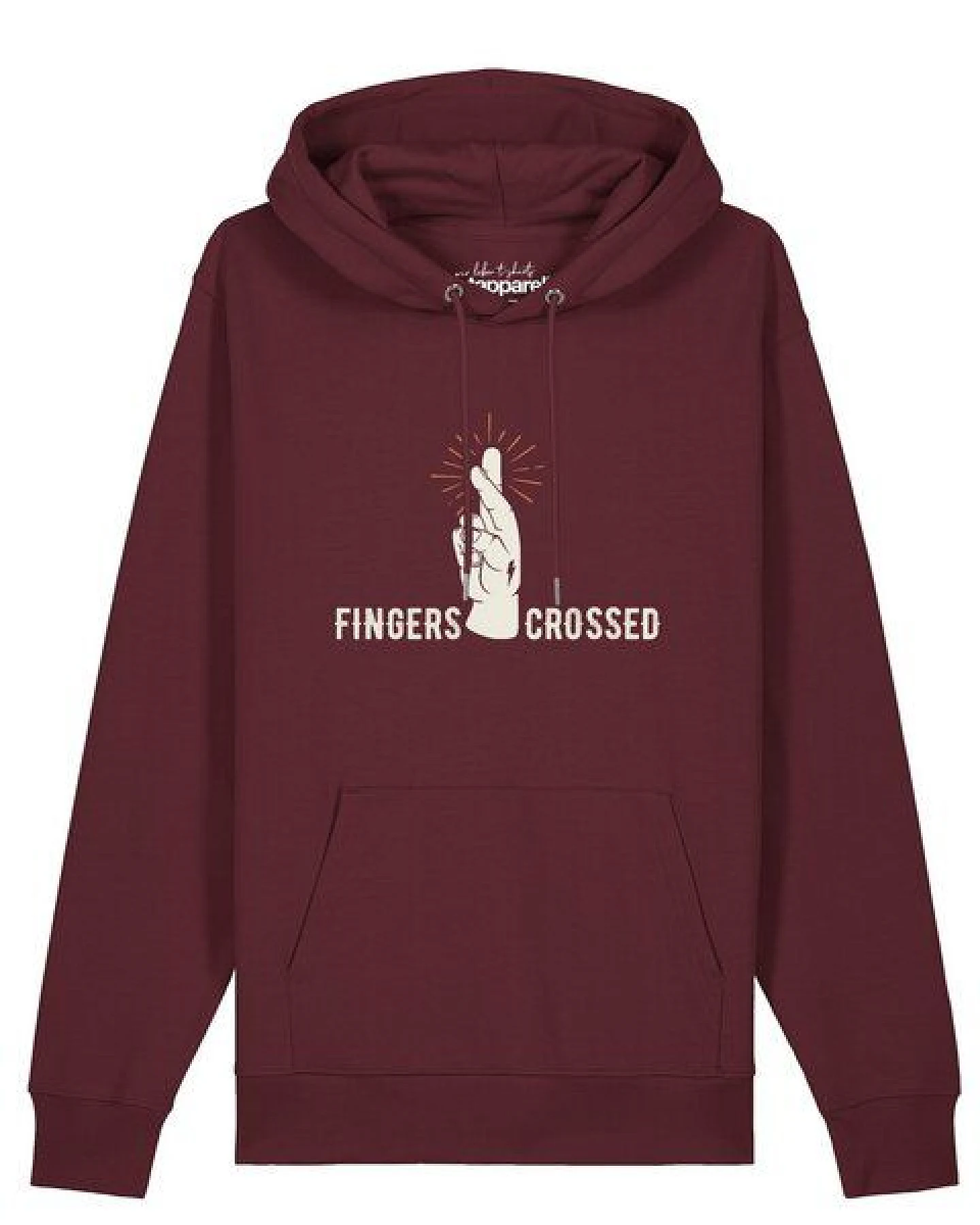 watapparel Hoodie Unisex Fingers crossed – Ansicht 2