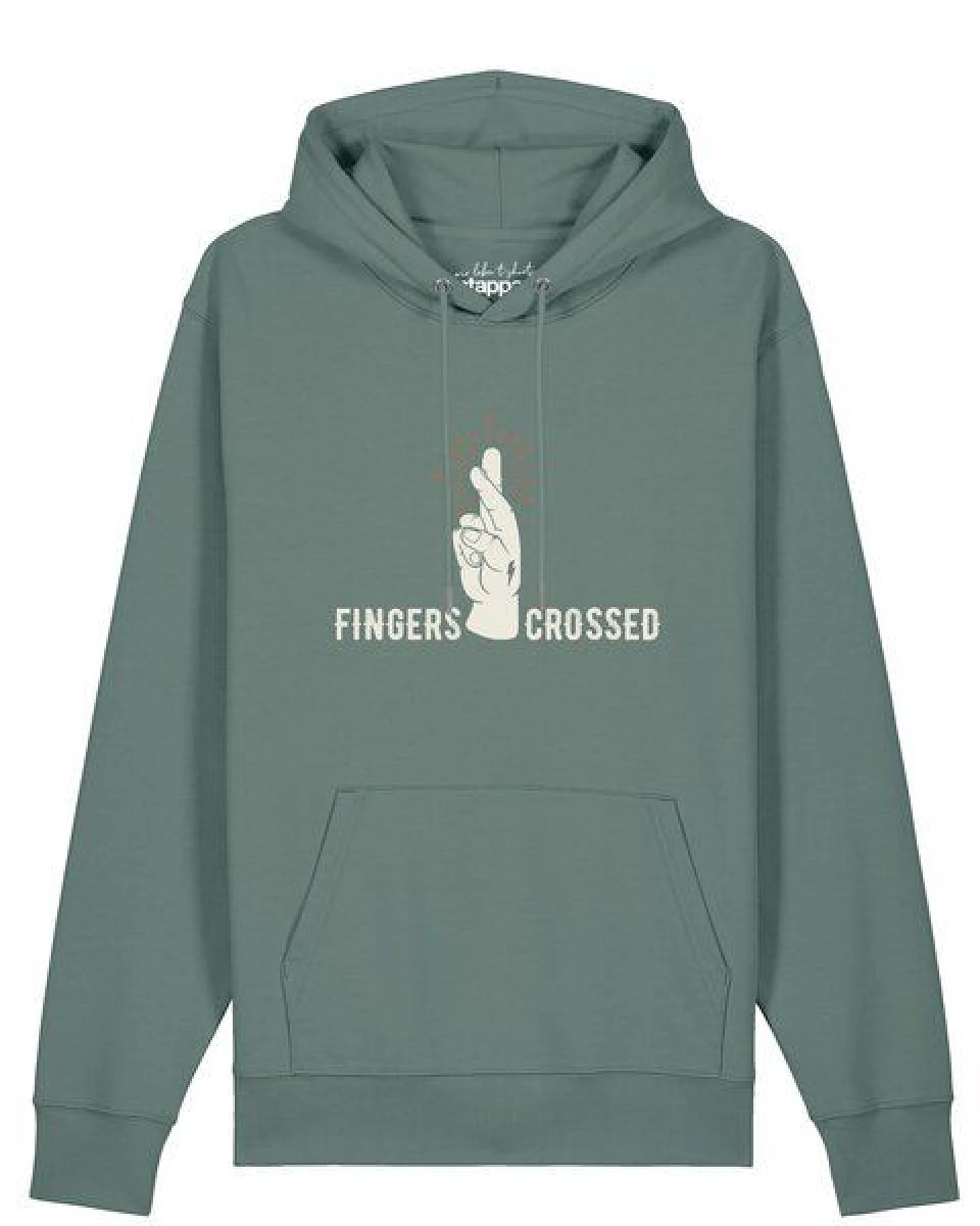 watapparel Hoodie Unisex Fingers crossed – Ansicht 2