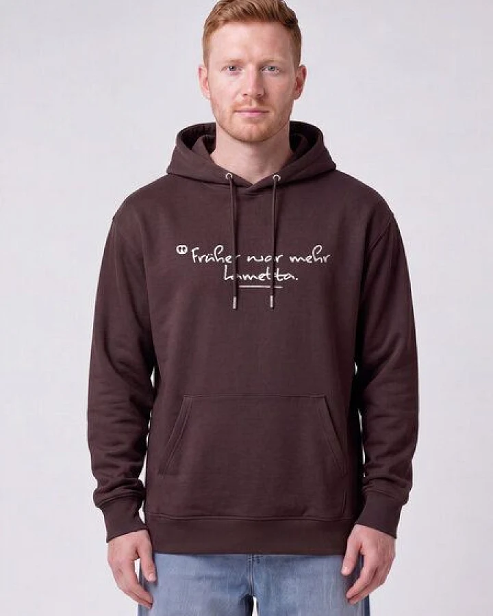 watapparel Hoodie Unisex Früher war mehr Lametta