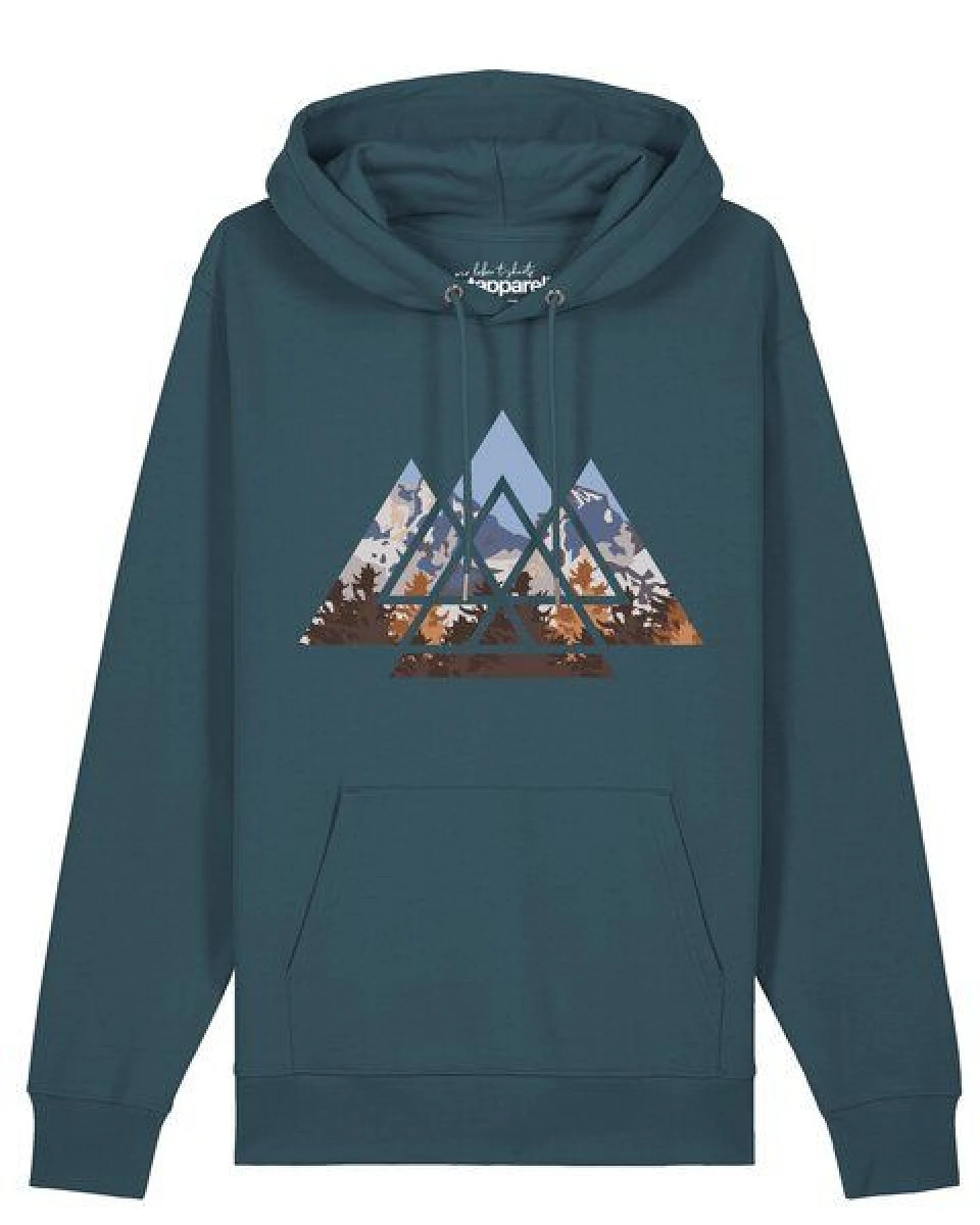 watapparel Hoodie Unisex Geometric Landscape – Ansicht 2