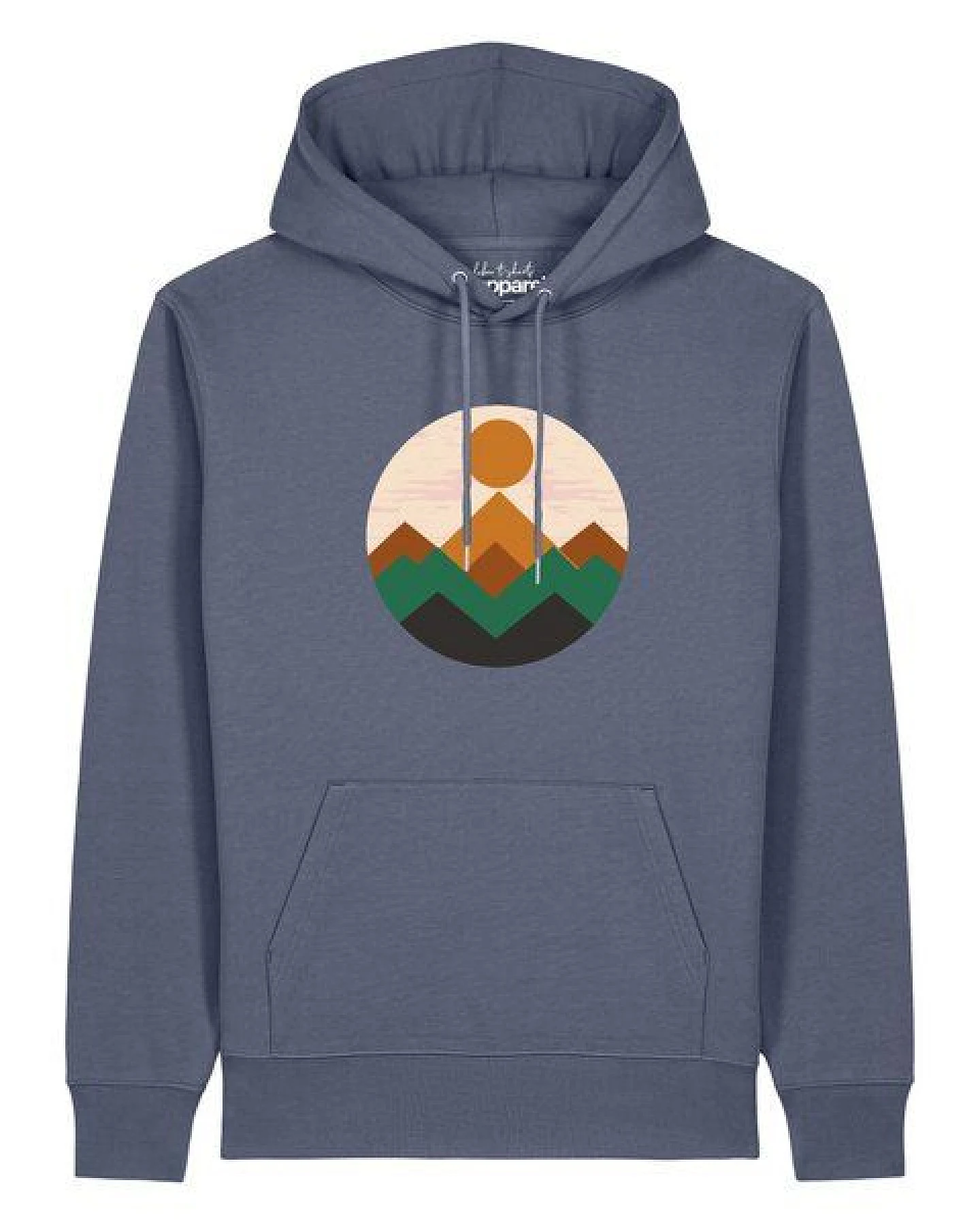 watapparel Hoodie Unisex Geometric Landscape 2 – Ansicht 2