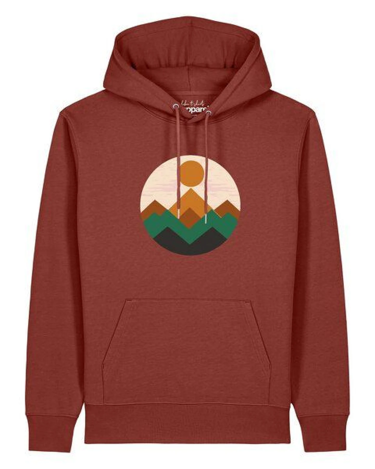 watapparel Hoodie Unisex Geometric Landscape 2 – Ansicht 2