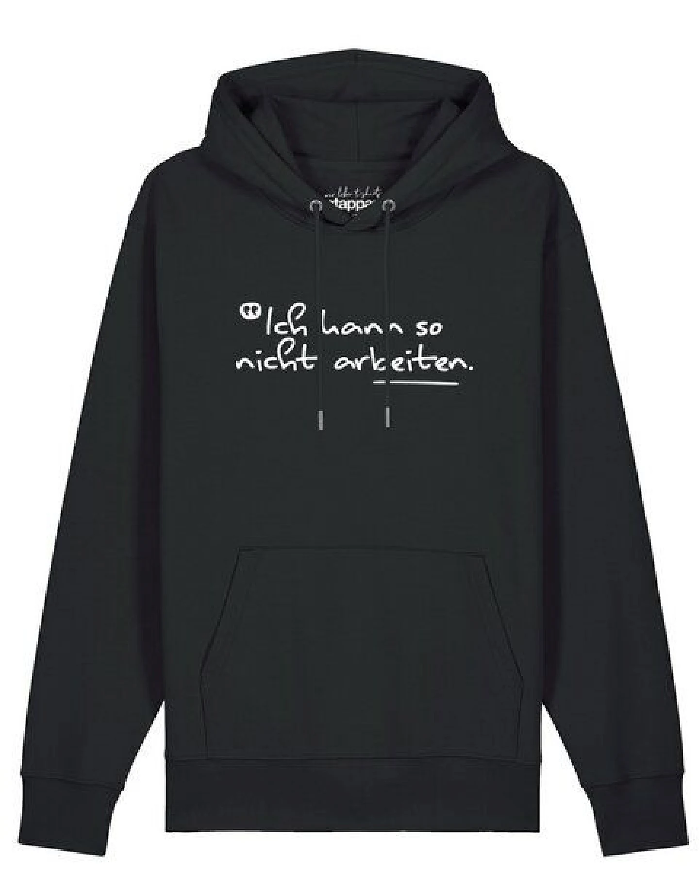 watapparel Hoodie Unisex Ich kann so nicht arbeiten – Ansicht 2