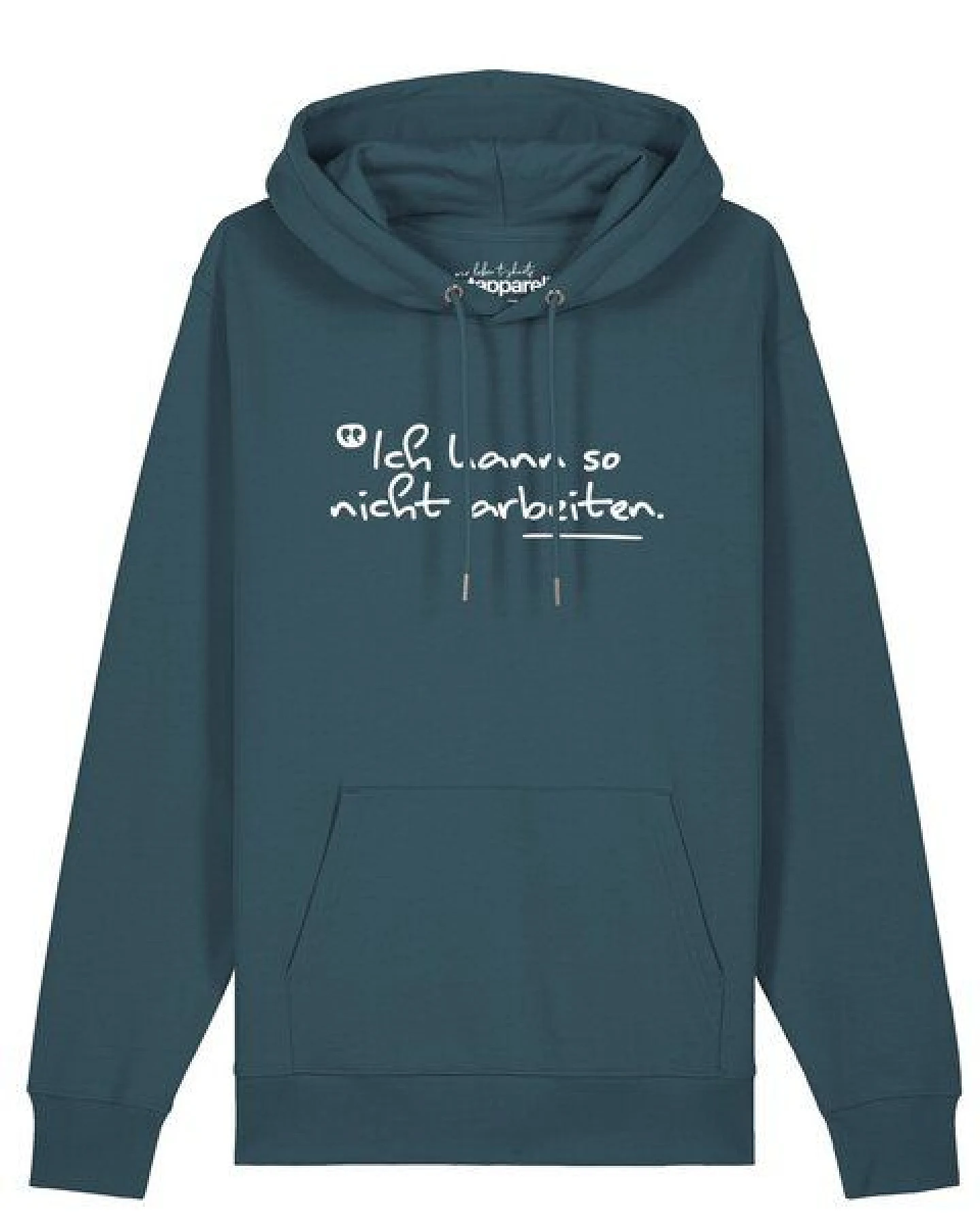 watapparel Hoodie Unisex Ich kann so nicht arbeiten – Ansicht 2
