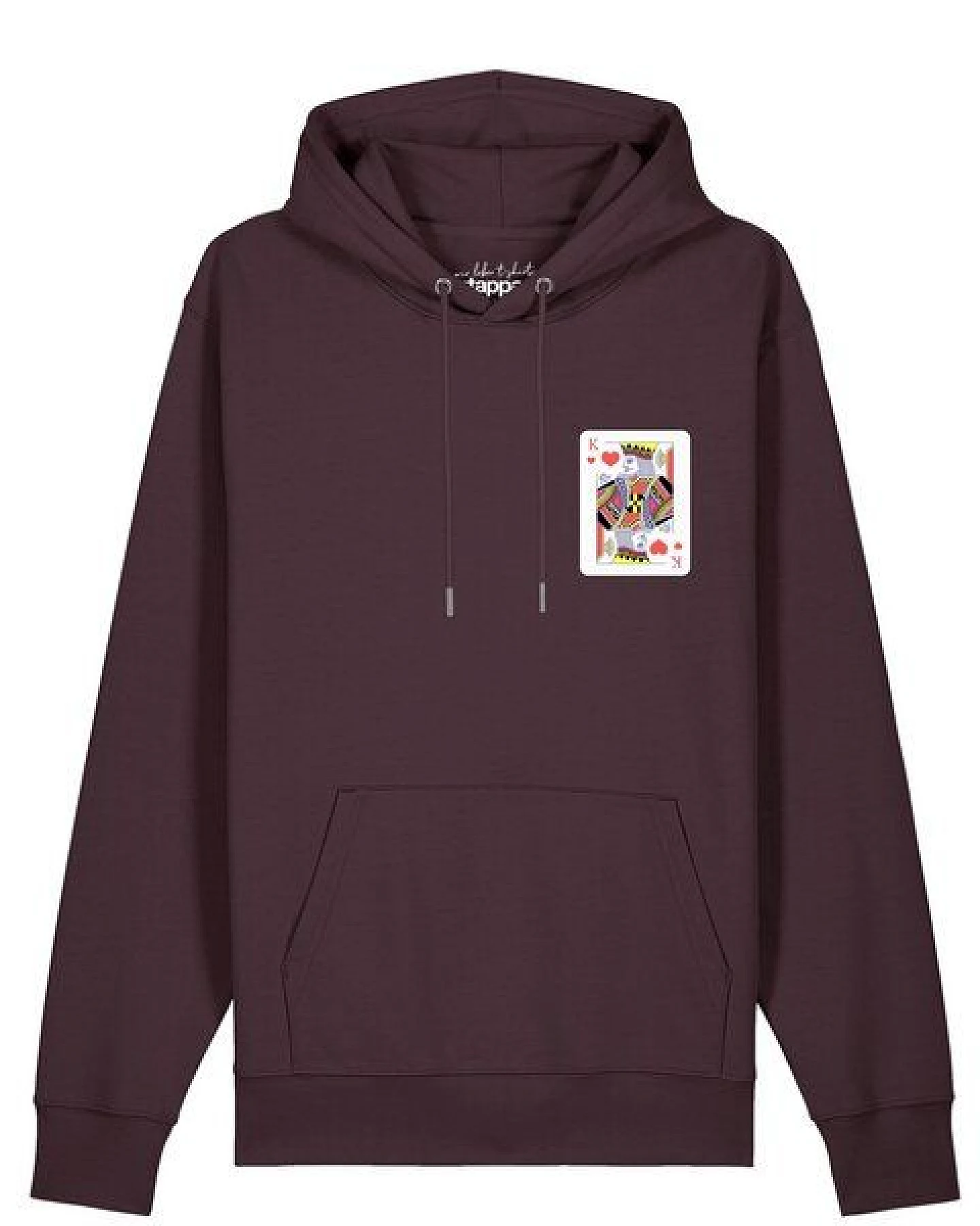 watapparel Hoodie Unisex König der Herzen – Ansicht 2