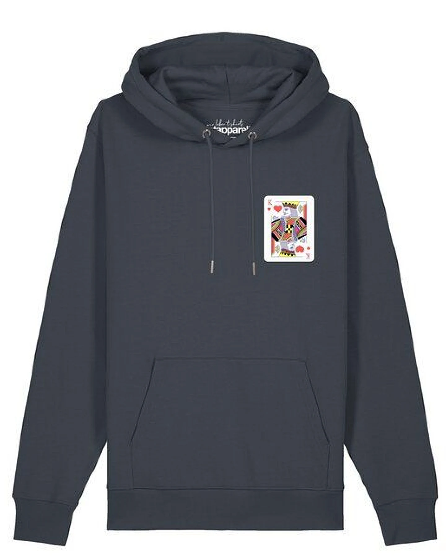 watapparel Hoodie Unisex König der Herzen – Ansicht 2