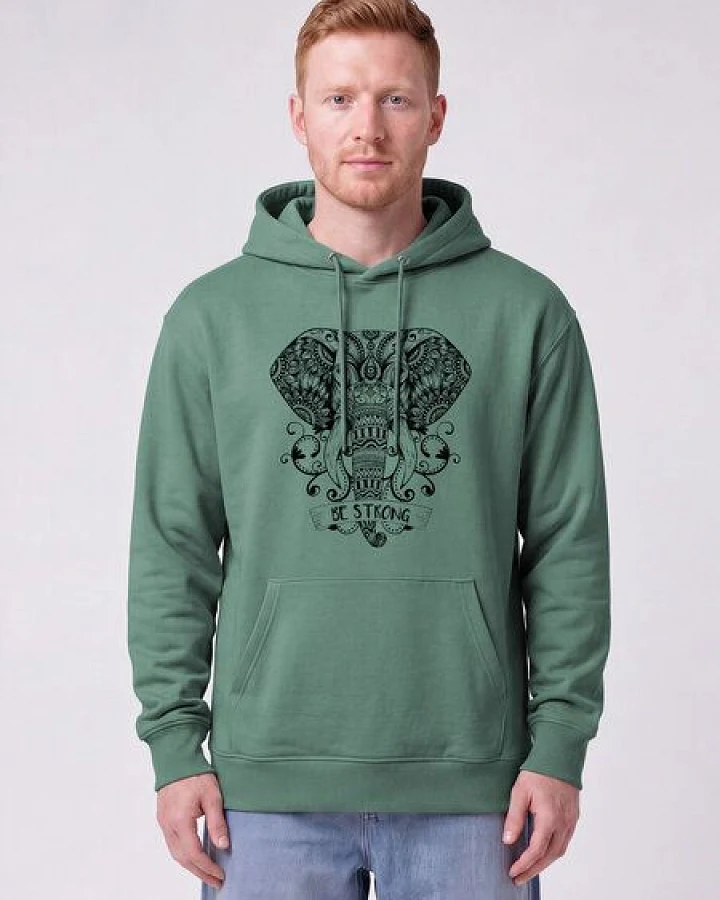 watapparel Hoodie Unisex Mandala Elephant