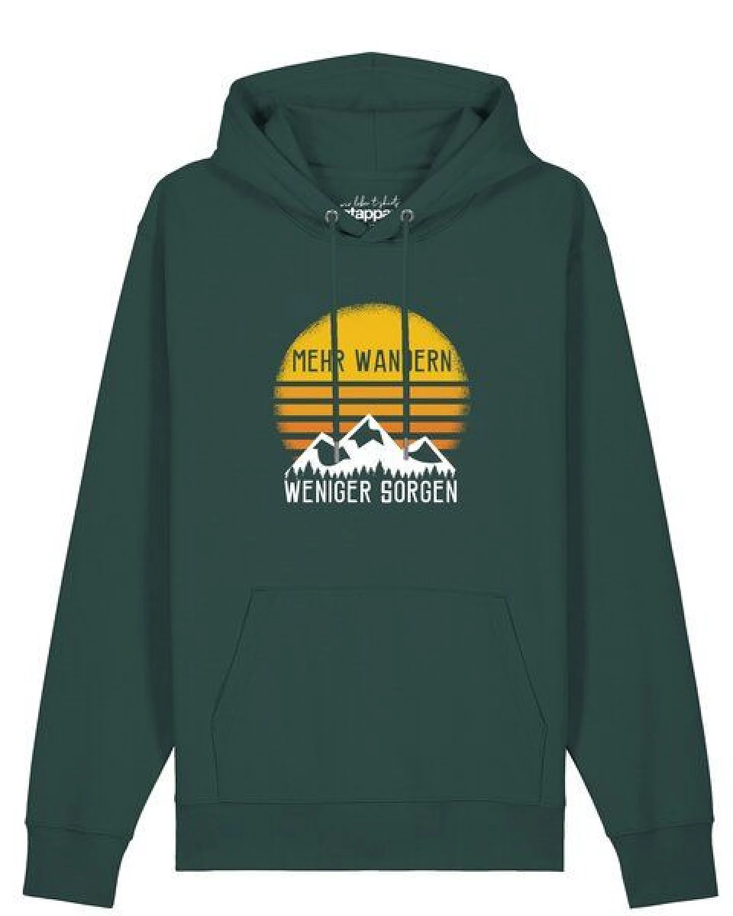 watapparel Hoodie Unisex Mehr Wandern – Ansicht 2