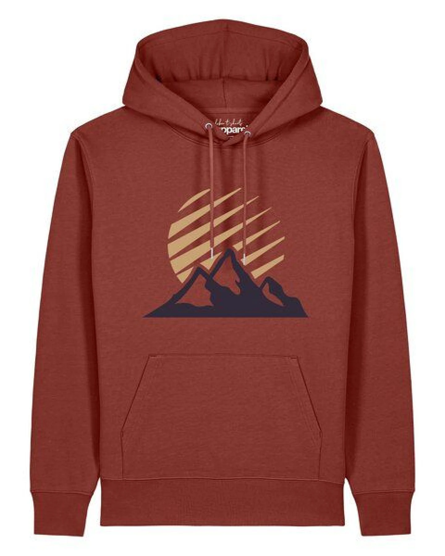 watapparel Hoodie Unisex Mountain and Sun – Ansicht 2