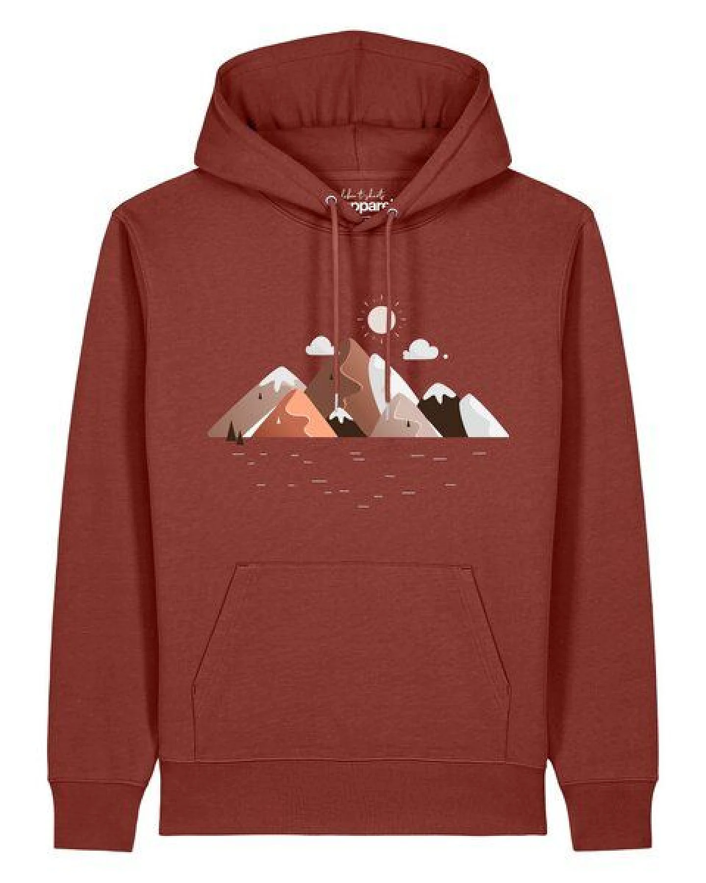 watapparel Hoodie Unisex Mountains & Moon – Ansicht 2
