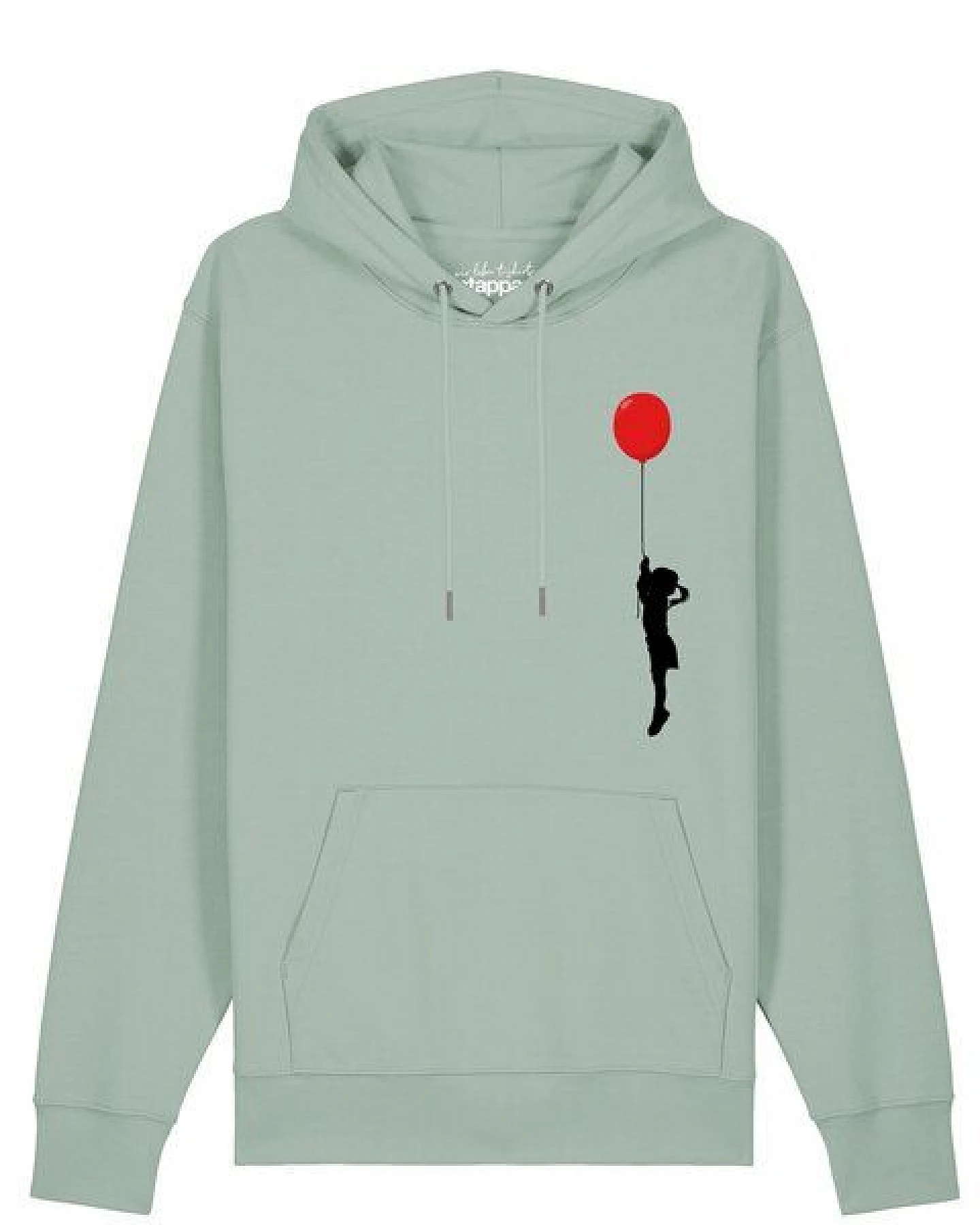 watapparel Hoodie Unisex Mädchen mit Luftballon – Ansicht 2