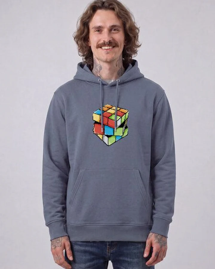 watapparel Hoodie Unisex Pixel Zauberwürfel