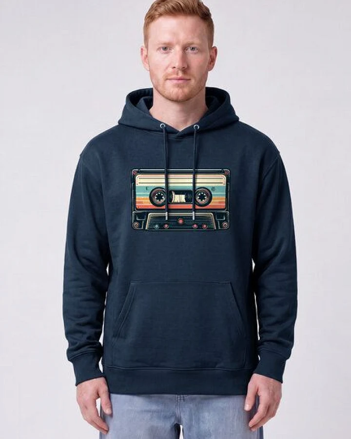 watapparel Hoodie Unisex Retro Kassette
