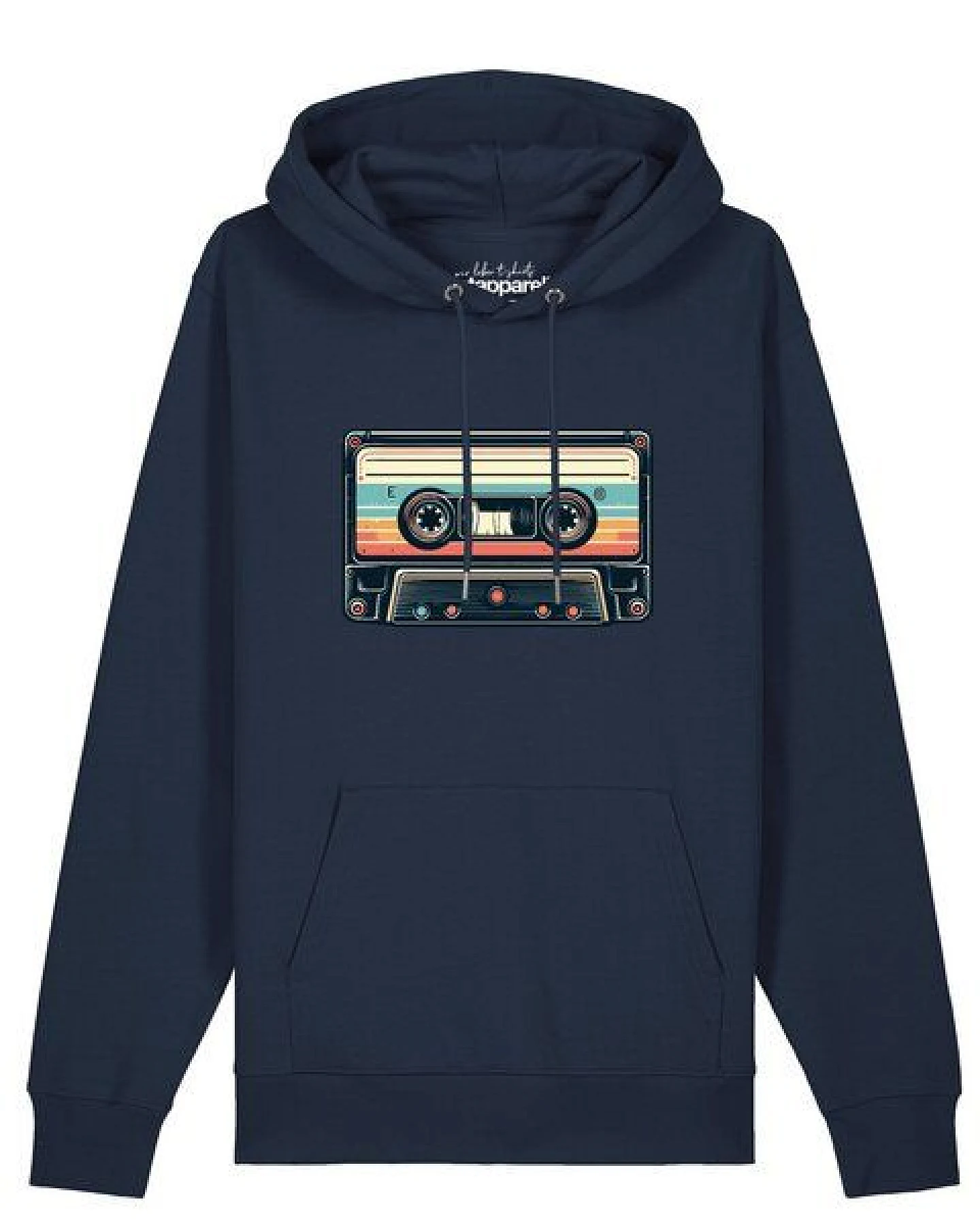 watapparel Hoodie Unisex Retro Kassette – Ansicht 2