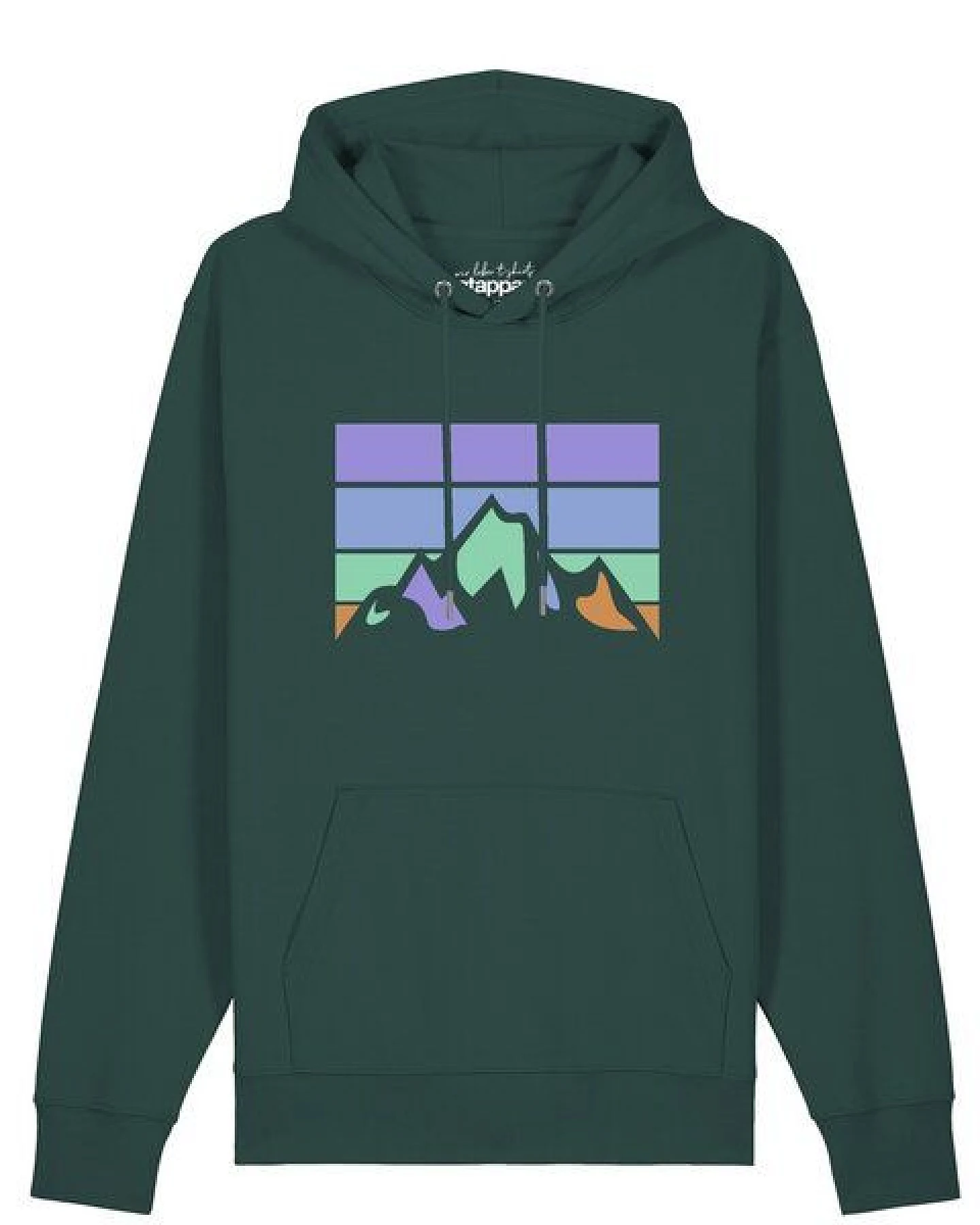 watapparel Hoodie Unisex Retro Landscape – Ansicht 2