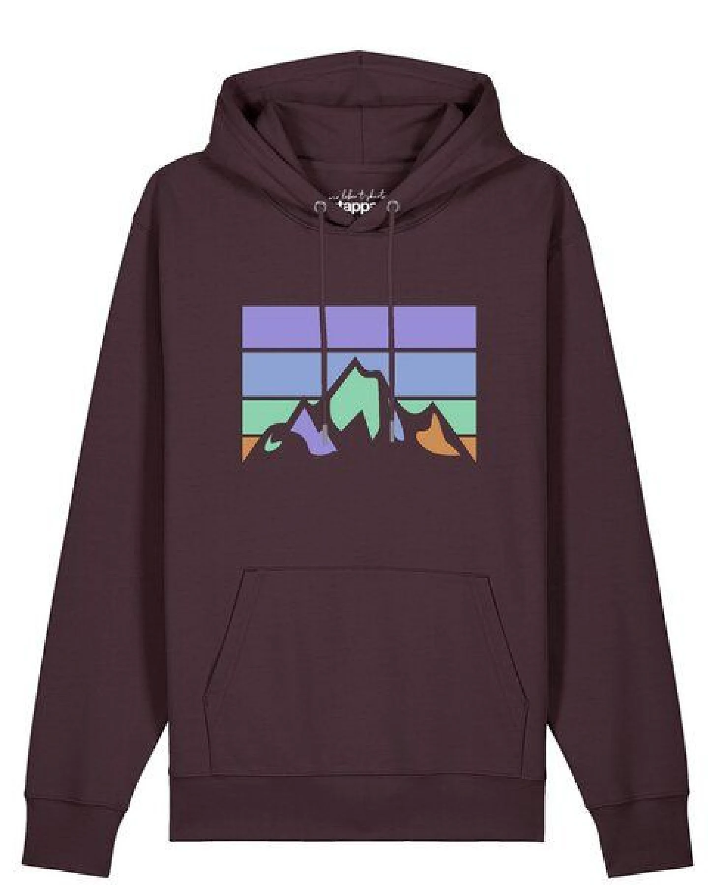 watapparel Hoodie Unisex Retro Landscape – Ansicht 2