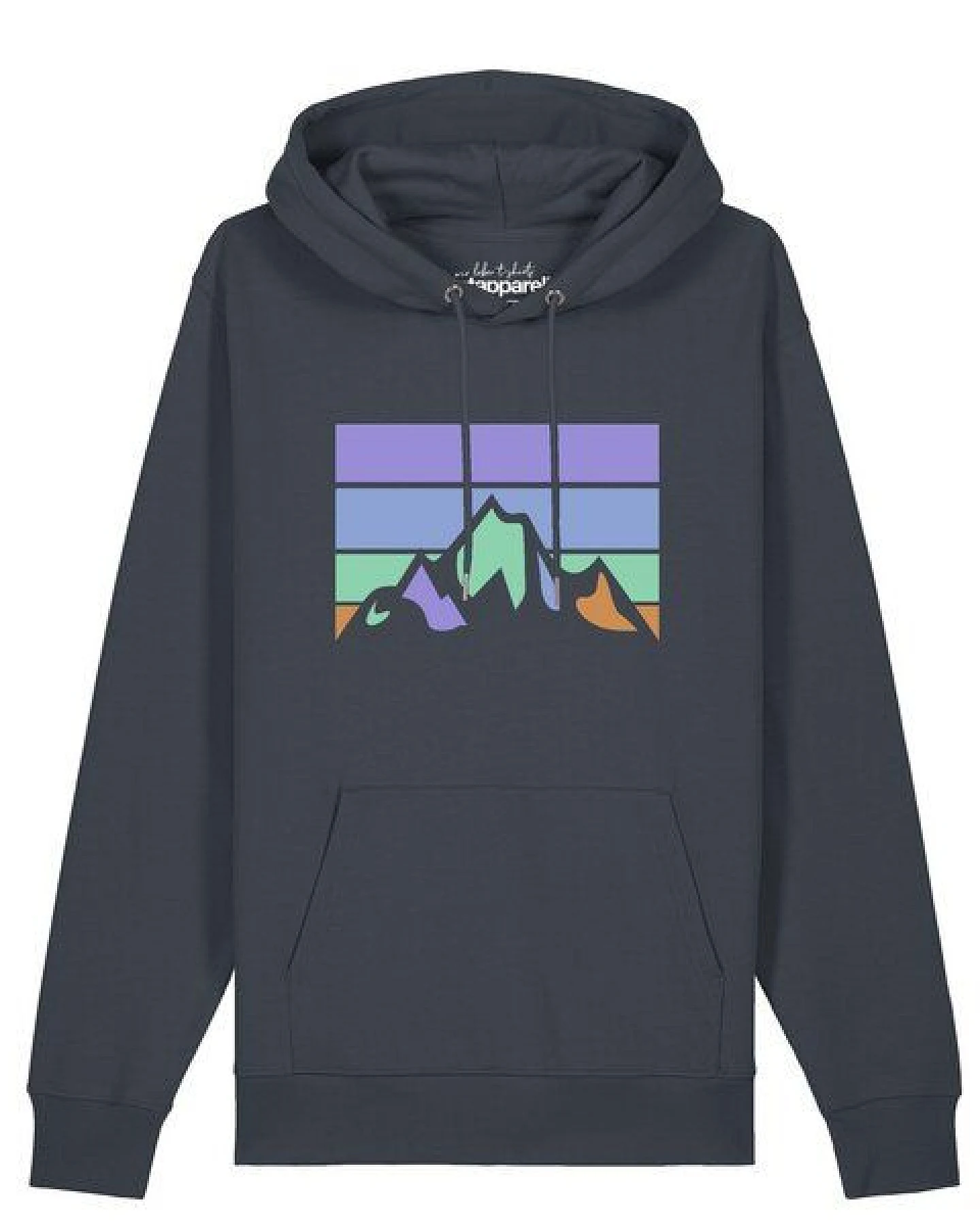 watapparel Hoodie Unisex Retro Landscape – Ansicht 2